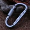 D Shape Lock Survival Hook Camp Carabiner